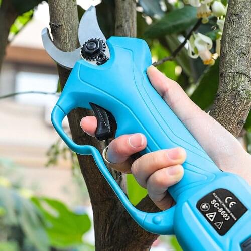16.8V 28mm Cordless Pruner Electric Pruning Shear Efficient Fruit Tree Bonsai Pruning Branches Cutter Landscaping Tool