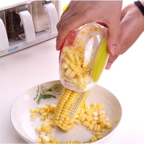 1Pcs Corn Peeler Cob Remover Fast Shaver Peeler Cutter Tool Manual Grain Separator Practical Kitchen Tools Cob Remover Gadgets