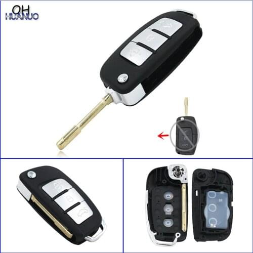 3 Button ModifIed Folding Remote Key Shell for Ford Mondeo Focus Fiesta Key Case Fob FO21 Blade