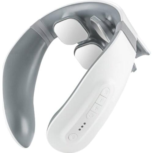 3D Smart Electric Neck Shoulder Massager Four Heads Pulse Cervical Vertebra Physiotherapy Massager Far Infrared Heating