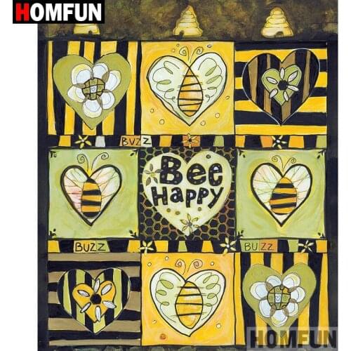 HOMFUN 5D DIY Diamond Painting Full Square/Round Drill "Picture heart" 3D Embroidery Cross Stitch gift Home Decor A03757