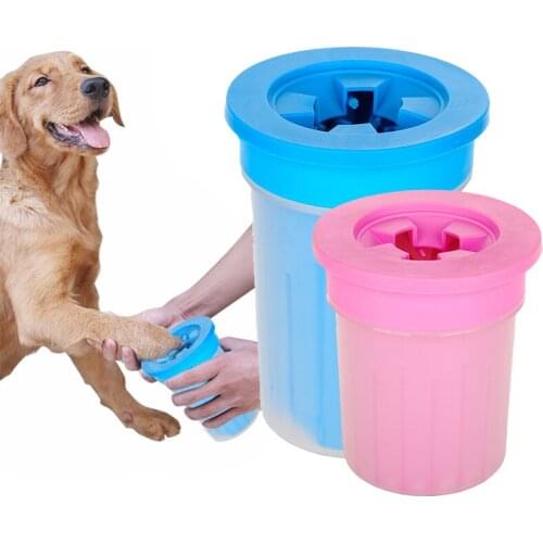 Pet Cats Dogs Foot Clean Cup For Dogs Cats Cleaning Tool Soft Plastic Washing Brush Paw Washer Pet Accessories for Dog