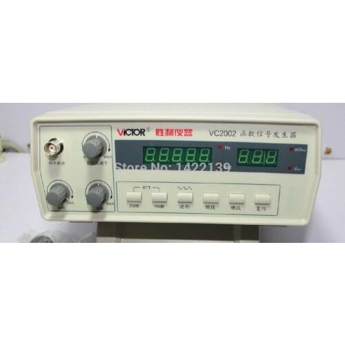 VICTOR VC2002 Function Signal Generator 5 Digits (0.2 Hz ~ 2 MHz) 7 Frequency