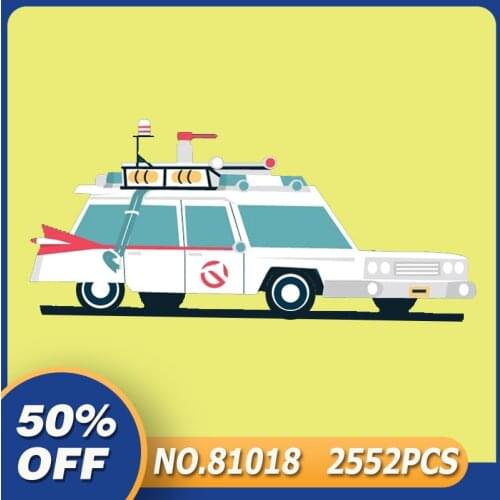 New King Blocks 81018 Movie Series Ambulance Compatible 10274 Building Blocks Bricks Educational Toys Birthday Gifts