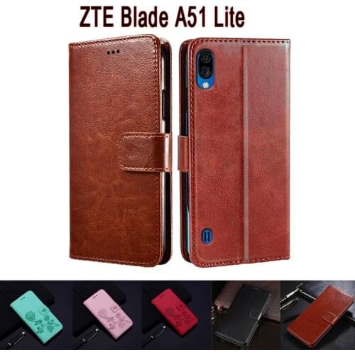 Blade A51 Lite Leather Phone Case For ZTE A51 Lite Cover Flip Wallet Stand Magnetic Card Etui Book On ZTE Blade A51 Lite Case