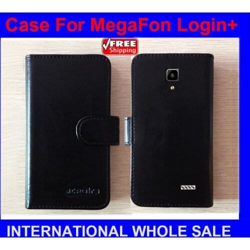 Hot! MegaFon Login+ Case Phone Factory Price Flip Leather Original Case Exclusive Cover For MegaFon Login Plus Case tracking