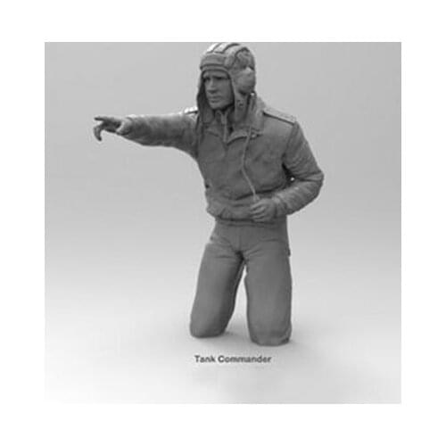 1/16 Soviet T-72 Tank Commander stand toy Resin Model Miniature resin figure Unassembly Unpainted