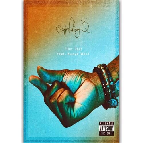 New Kanye West Hip Hop Singer Star Music-Silk Art Poster Wall Sicker Decoration Gift