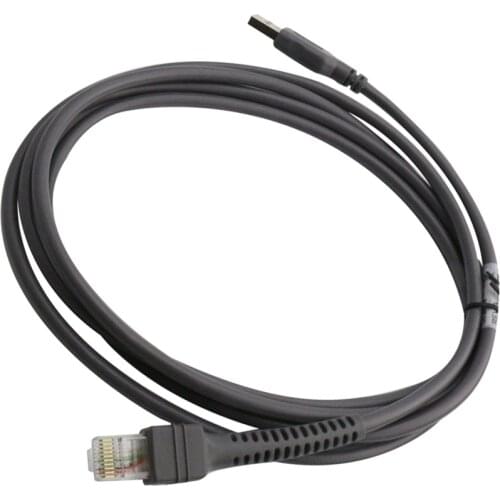 New 50pcs/lot 2M USB Cable For Motorola Symbol LS2208 Li2208 LS4328 LS6608 LS3008 CBA-U01-S07ZAR Barcode scanner Reader