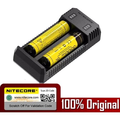 NITECORE UI2 Portable USB Li-ion Battery Charger Compatible with 26650 20700 21700 18650 14500 Battery for LED Flashlight