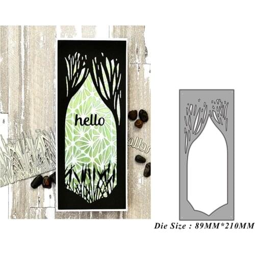 Rectangular Tree Border 2021 Metal Cutting Dies for DIY Scrapbooking Paper Cardmaking Decor Embossing Crafts No Stamp Stencil