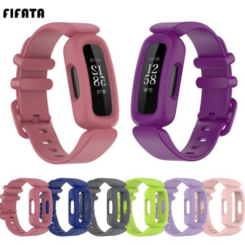 FIFATA For Fitbit Inspire 2 Silicone Strap Smart Watch Wrist Band For Fitbit ace3 Sport Bracelet Watchband Accessories Correa