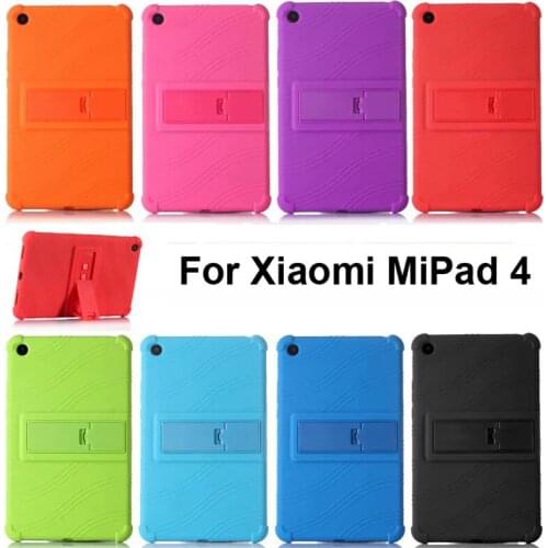 For Xiaomi Mipad 4 Silicone Case Anti Knock Cover Drop Resistance Protector mipad4 8.0 Stand Soft Casing Silicon Shell Holder