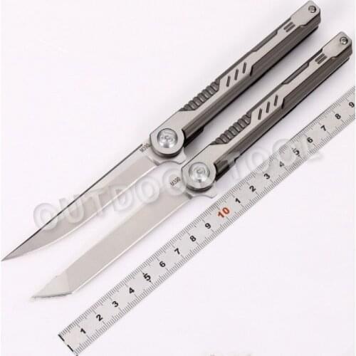 Folding Knife M390 Blade TC4 Titanium Alloy Handle Outdoor Tactical Camping Hunting Survival Knife EDC Knife Pocket Knife