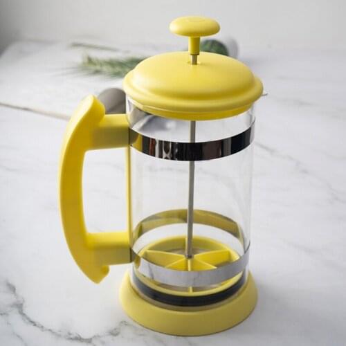 Stainless Steel Glass Teapot French Coffee Tea Percolator Filter Press Plunger 1000Ml Manual Coffee Espresso Maker Pot