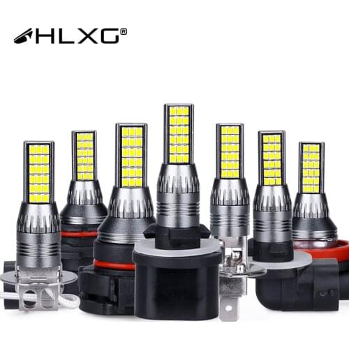 H1 H3 H16 LED Fog Light 5202 H11 H8 Bulbs 9006 880 881 Extremely Bright 3000lm Mini Size 6000K Cool White 3000K Golden Yellow