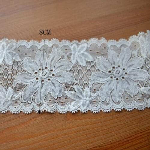 High-quality hot sale Beige elastic smooth lace Lace accessories dress material width 8cm G787