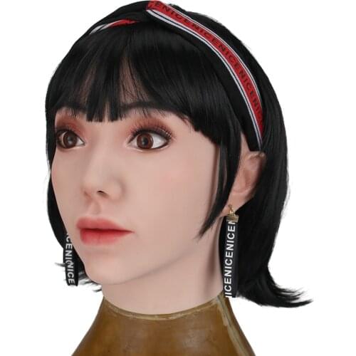 Female Cosplay Cathy Face Mask Realistic Soft Silicone for Masquerade Halloween Mask For Crossdresser Drag Queen Transgender 4G