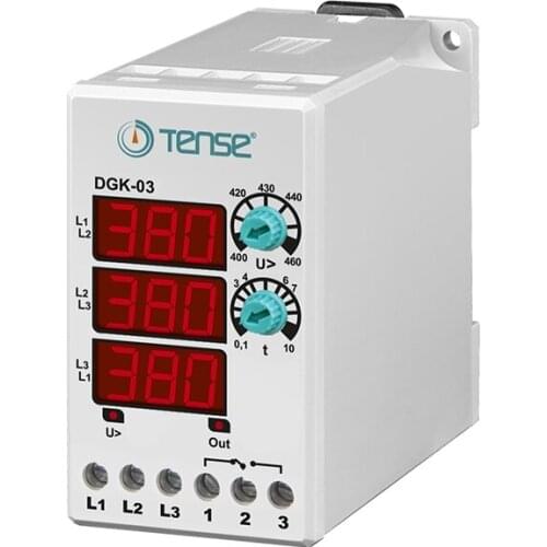 1 pcs DGK-03 / 04 / 04F Overvoltage / Undervoltage protection relay / Voltage and phase protection relay