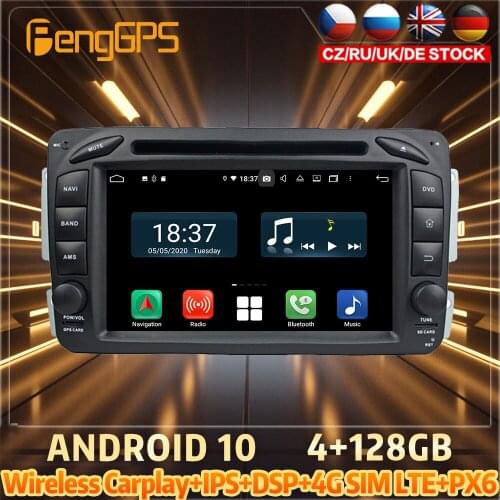 128G Android 10.0 PX6 DSP For BENZ W168 1998 2005 Car DVD GPS Navigation Auto Radio Stereo Video Multimedia CarPlay HeadUnit