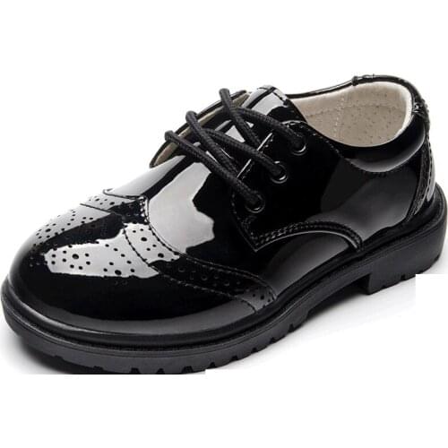 15 Years Teens Kids School Dance Patent Leather Shoes For Kids Boys Girls ChildrenS Shoes Spring 2021 Dress Black White Wedding