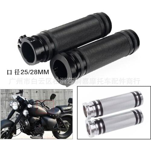 25MM 28MM Universal Chrome Silver Black Metal Moto Handlebar For Harley Sportster, Dyna Softail VRod Chopper Motorcycle Grip