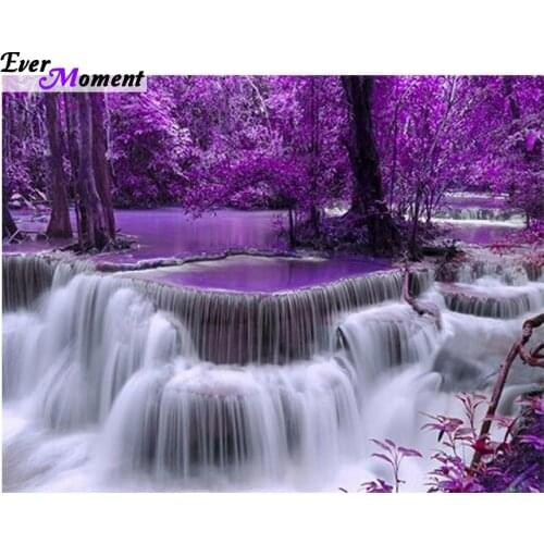 3d diamond embroidery waterfall scenery needlework diamond mosaic cross stitch Kits for embroidery with beads home decor ASF040