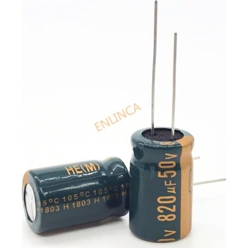 50V 820UF 13*20 high frequency low impedance aluminum electrolytic capacitor 100uf 50V 20