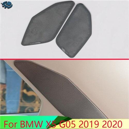 For BMW X5 G05 2019 2020 Car Accessories Stainless Steel Air outlet horn hood on both sides of trunk Trim