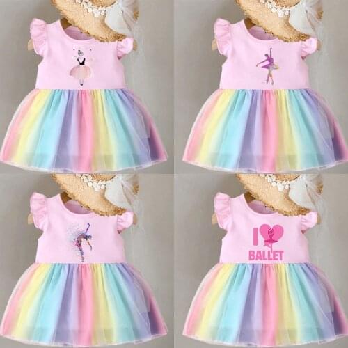 Ballet rainbow Tutus for Girls Dress Up Clothes for Kids Girls Tutu Dress for Girls Dance Cosplay Ballet dress
