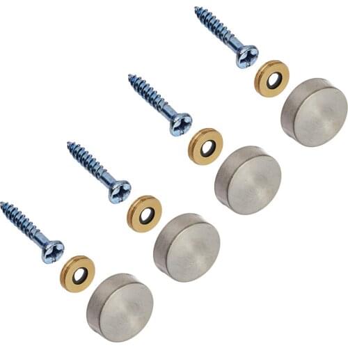4 Pcs 16mm Stainless Steel Caps Decorative Mirror Nails Best quality