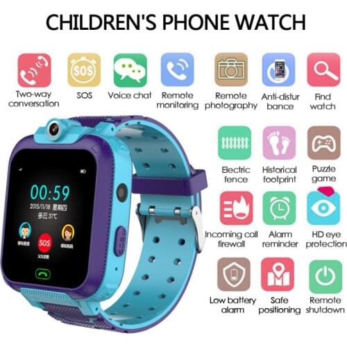 Childrens Smart Watch SOS Phone Watch Smartwatch For Kids With Sim Card Photo Waterproof IP67 Kids Gift For IOS Android