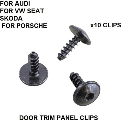 FOR AUDI FOR VW SEAT SKODA FOR PORSCHE WHEEL ARCH SPLASH GUARD TORX SCREW x10 NEW SET N90775001 / N90648702 / N077501