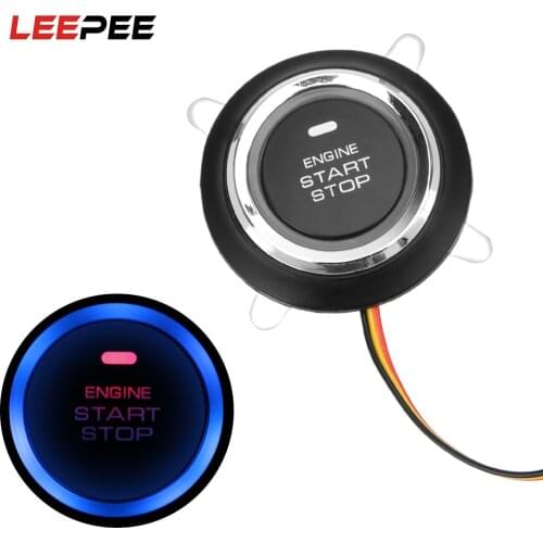 LEEPEE 12V Auto Car Engine Start Stop Push Button Ignition Starter Switch Auto Replacement Keyless Car-styling