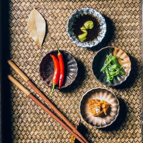 LingAo Japanese ceramics dips, side dishes, sauces, vinegar dishes