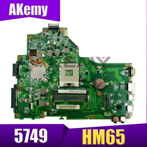 Akemy Laptop motherboard For ACER Aspire 5749 5349 HM65 Mainboard MBRR7060011 DA0ZRLMB6D0