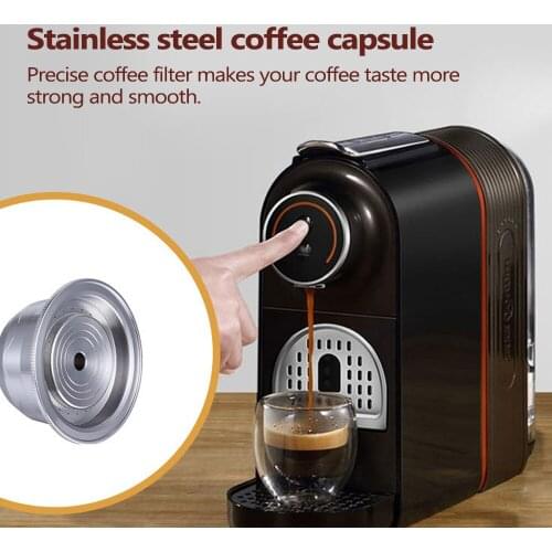 Stainless Steel Reusable Coffee Capsules Refillable Filters Espresso Cup Filter Fit for Nespresso Vertuoline Coffee Machine