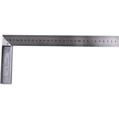 New 1pc Stainless Steel 15x30cm 90 Degree Angle Metric Try Mitre Square Ruler Scale