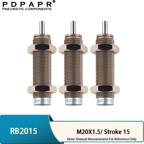 RB2015 RB Series 15mm Stroke Pneumatic Hydraulic Shock Absorber Adjustable High Quality oil pressure Hydraulic Buffer