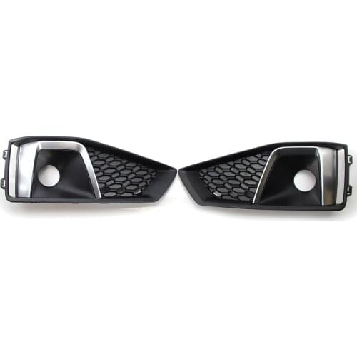 Fits for AUDI A4L 2019 S-line Honeycomb Style Front Bumper ACC Hole Grille Cover