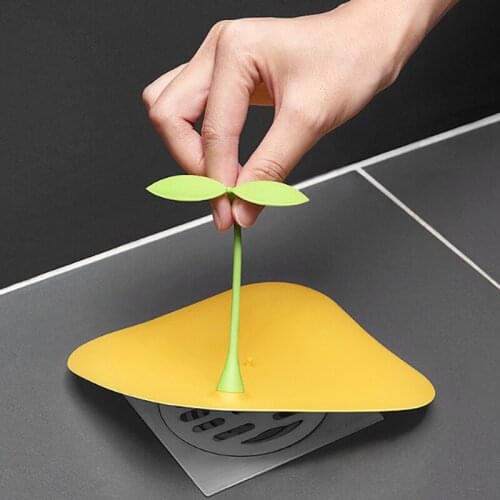Bean Sprout Silicone Floor Drain Pad Toilet Floor Drain Sealing Insect Deodorant Cover Toilet Deodorant Pad