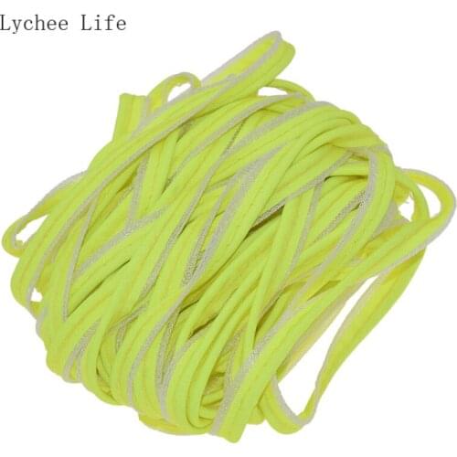 Lychee Life 1000x1cm Night Reflective Strip Rainbow Phantom Edge Strip Diy Reflective Garment Trimming