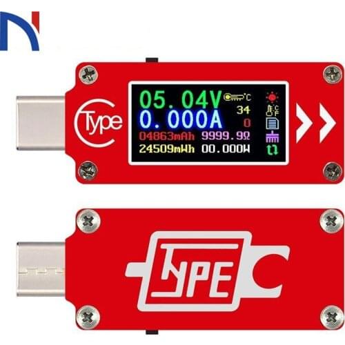 Tc64 Color Lcd Usb Voltmeter Ammeter Voltage Meters Multimeter Battery Pd Charge Power Bank Usb Tester