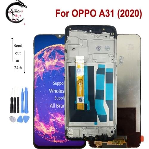 For OPPO A31 2020 LCD Display Touch Screen Digitizer Sensor Assembly A31 2020 CPH2015 CPH2031 Display Replacement Tested OK 6.5"