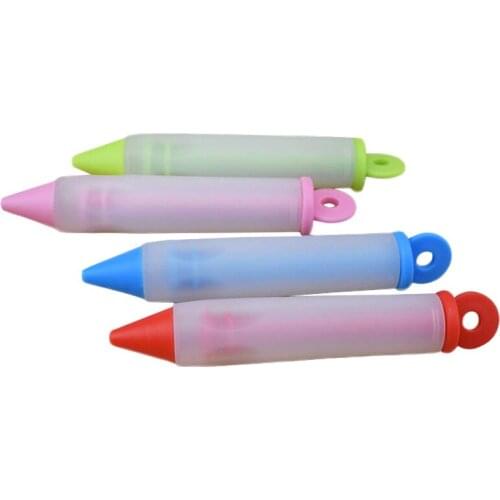 1 Set Silicone Food Writing Decorating Pen Chocolate Cake Mold Fondant Cream Tools FBE2