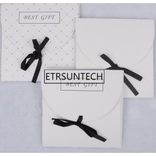100pcs Small Square Silk Scarf Packaging Paper Box Creative Envelope Type Handkerchief Gift Boxes 17x17cm