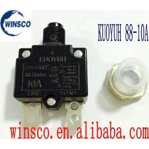 10A Waterproof cap 100% NEW KUOYUH CIRCUIT BREAKER 88 SERIES 10A