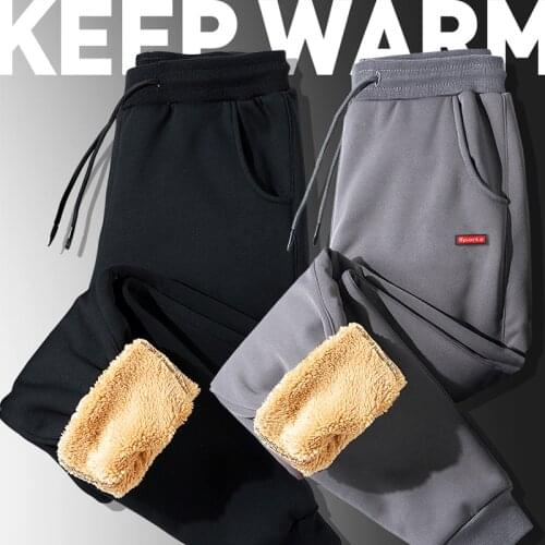 2021 Winter Sweatpants Sport Running Pants Plush Training Pants Track Pants Men and Women Jogginghose Pantalon Jogging Gym