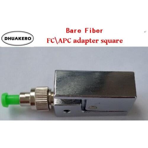 Free shipping AB218B fiber optical coupler metal suqare FC\APC bare fiber adapter OTDR test