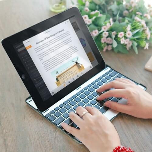Aluminum alloy Bluetooth Keyboard with stand for ipad mini 2 3 keyboard Cover Bracket for ipad mini 4 keyboard for ipad